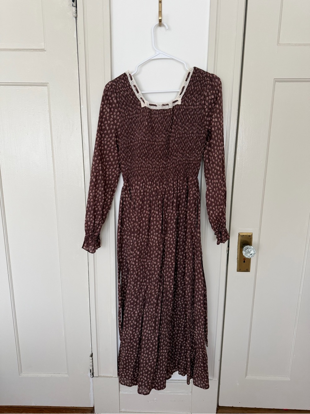 Neuflora burgundy floral dress - Picture 3 of 3